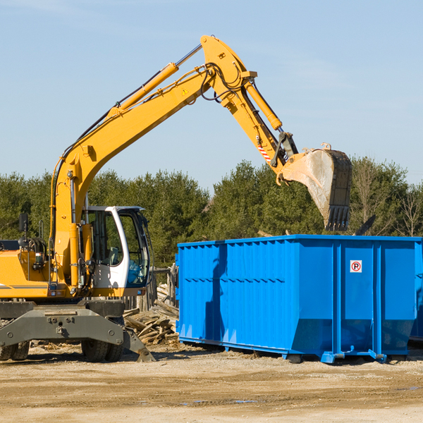 can i choose the location where the residential dumpster will be placed in Walnut Grove Tennessee